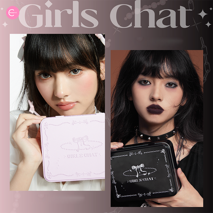 Girls Chat “Whisper of Rebellion” Lip Mud & Gloss Set style #Set 2
