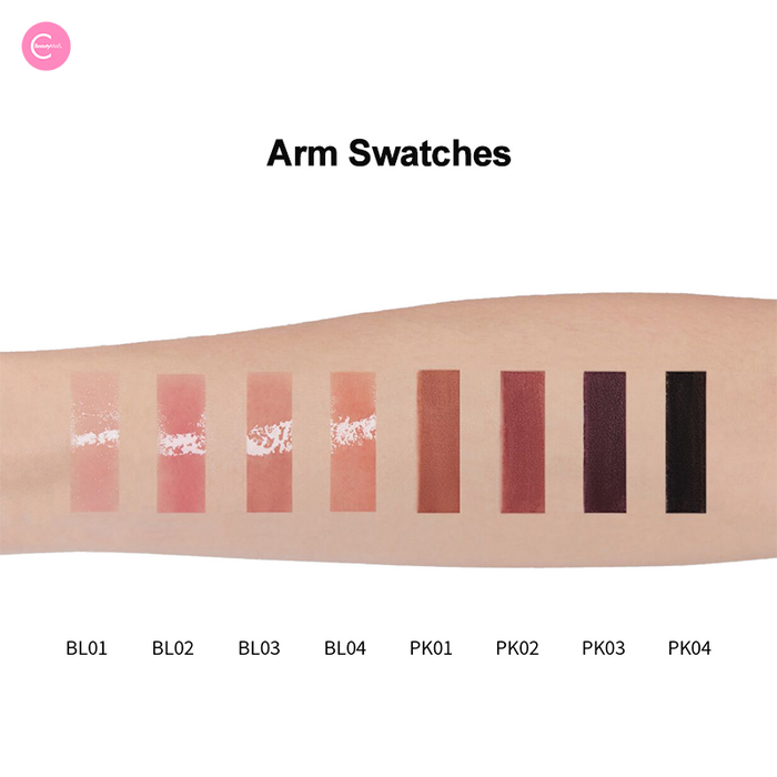 Girls Chat “Whisper of Rebellion” Lip Mud & Gloss Set style #Set 1