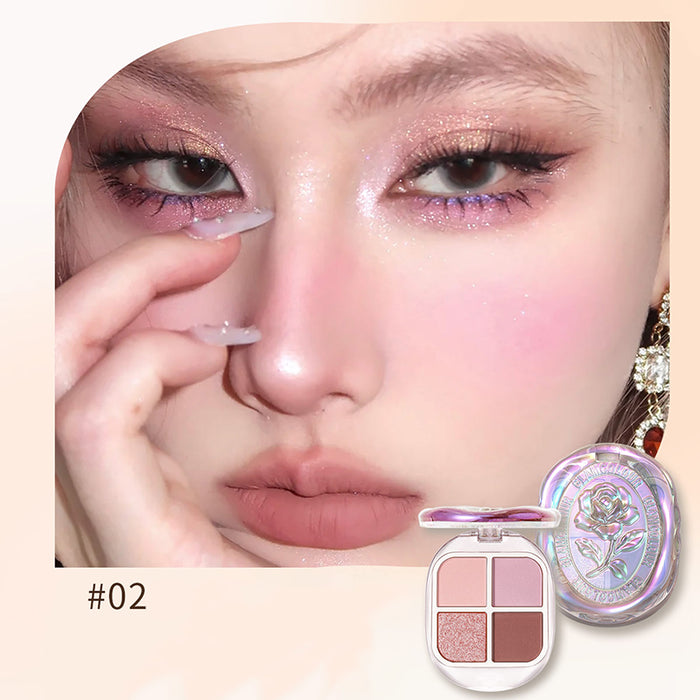 GlamColour Fire Gloss Quad Eyeshadow Palette style #03