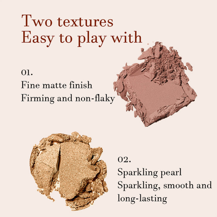 GlamColour Fire Gloss Quad Eyeshadow Palette style #01