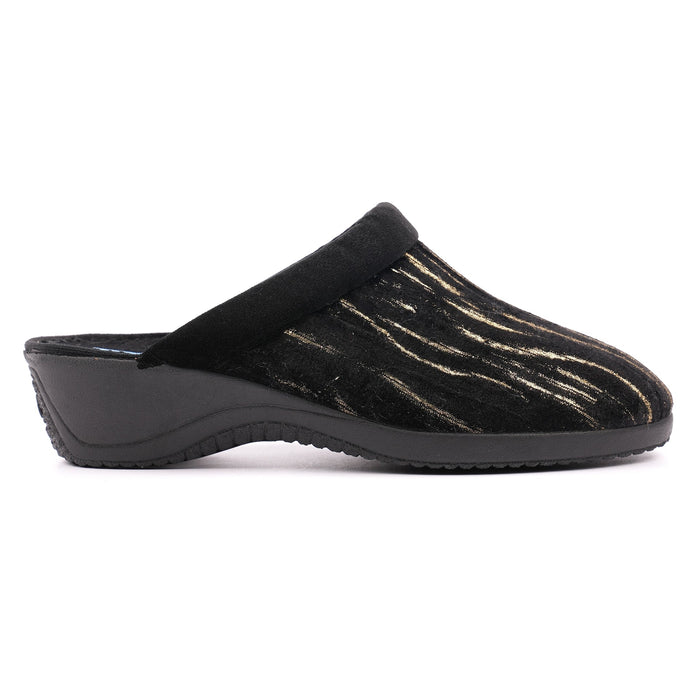 Glenda Black Slipper
