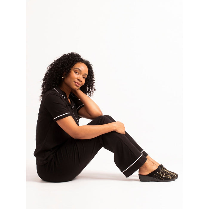 Glenda Black Slipper