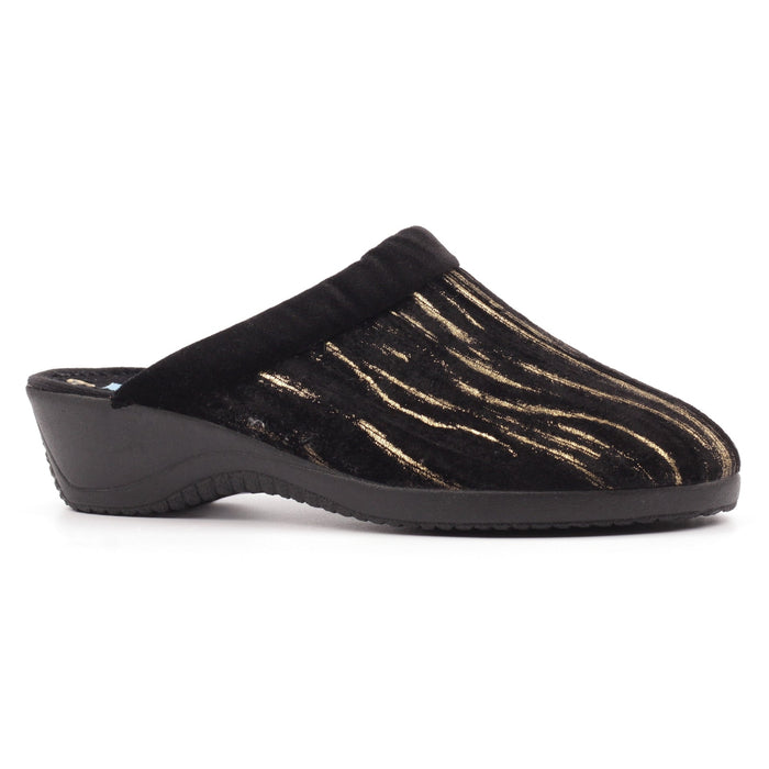 Glenda Black Slipper