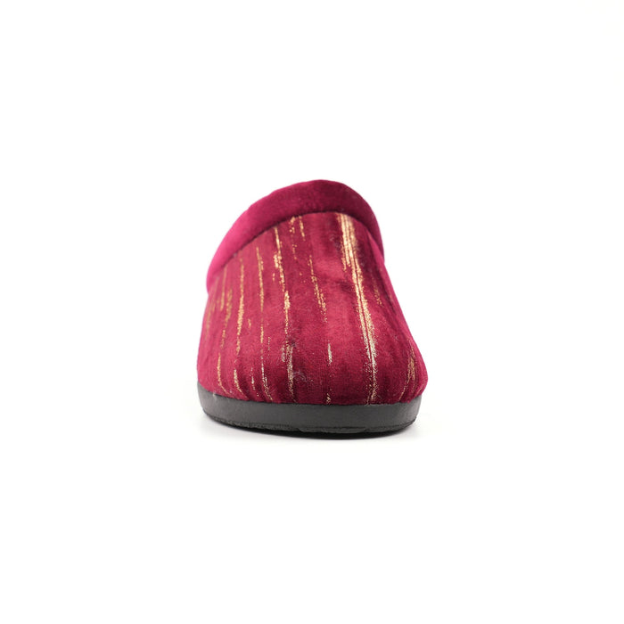Glenda Burgundy Slipper