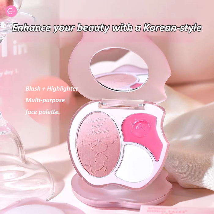 GOGOTALES Blush & Highlighter 3-in-1 Palette G02