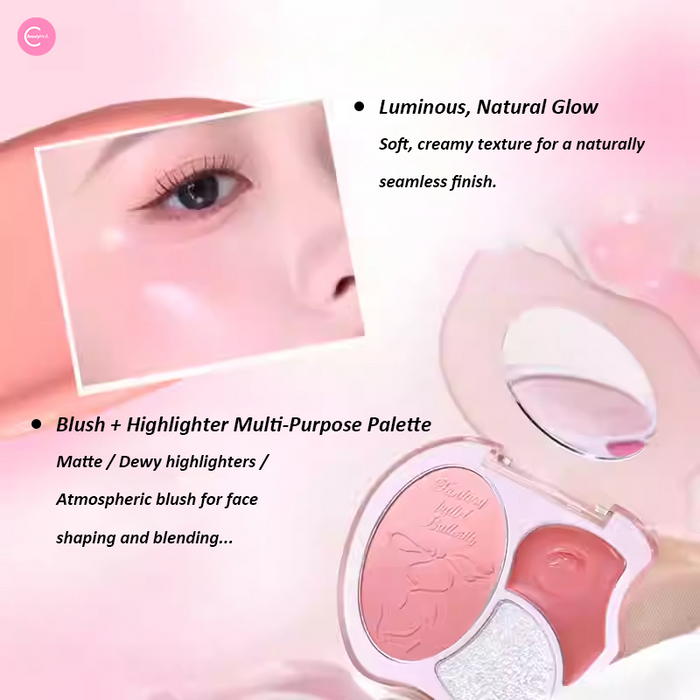 GOGOTALES Blush & Highlighter 3-in-1 Palette G03