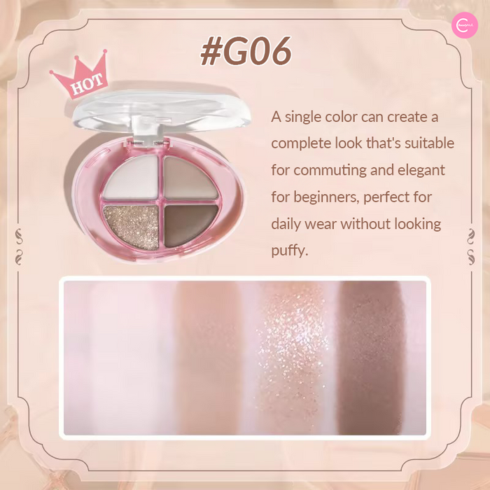 GOGOTALES Palm Treasure 4-Shade Eyeshadow Palette G05
