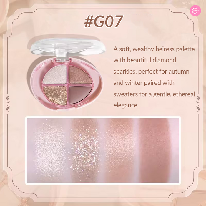 GOGOTALES Palm Treasure 4-Shade Eyeshadow Palette G06