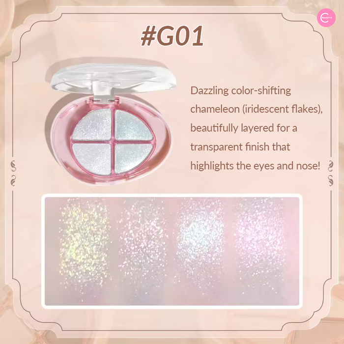 GOGOTALES Palm Treasure 4-Shade Eyeshadow Palette G07
