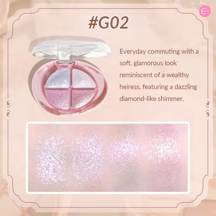 GOGOTALES Palm Treasure 4-Shade Eyeshadow Palette G08