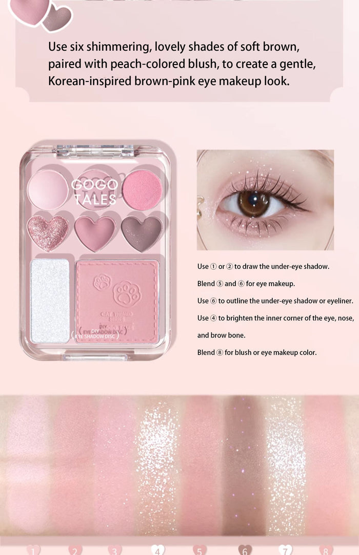 GOGOTALES Sweetheart Blush & Eyeshadow Palette G05