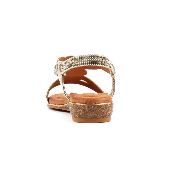 Jordan Gold Wide Fit Sandal