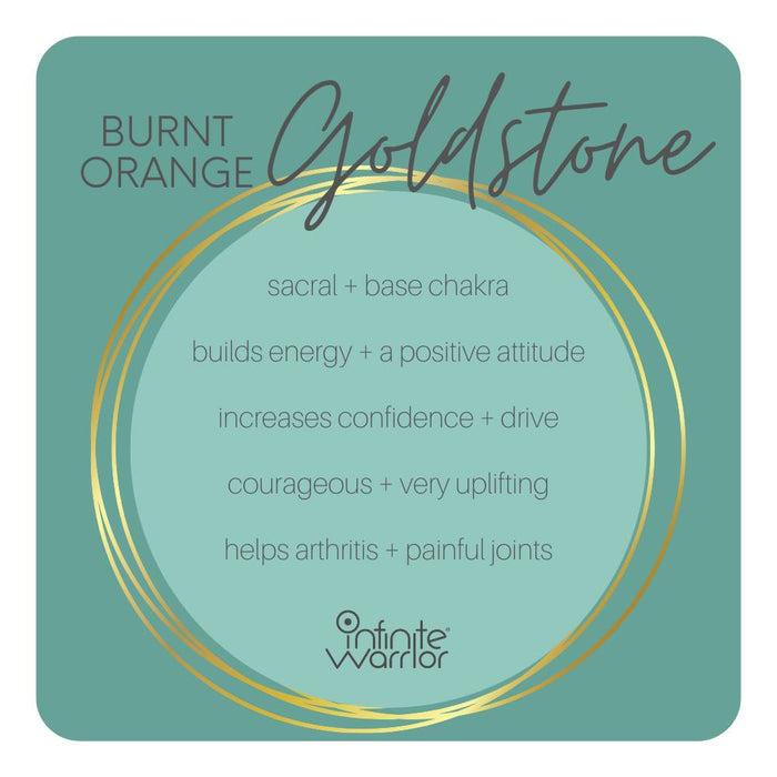 Goldstone Crystal Bracelet | Orange