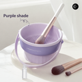 U-RIGHTAESTHETIC purple makeup brush cleaning bowl with brushes