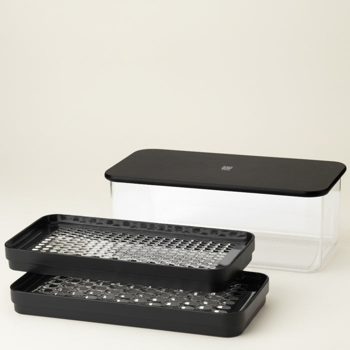 GRATE-IT grater with container, black