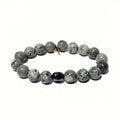 Gray Jasper Bracelet + Gunmetal Hematite