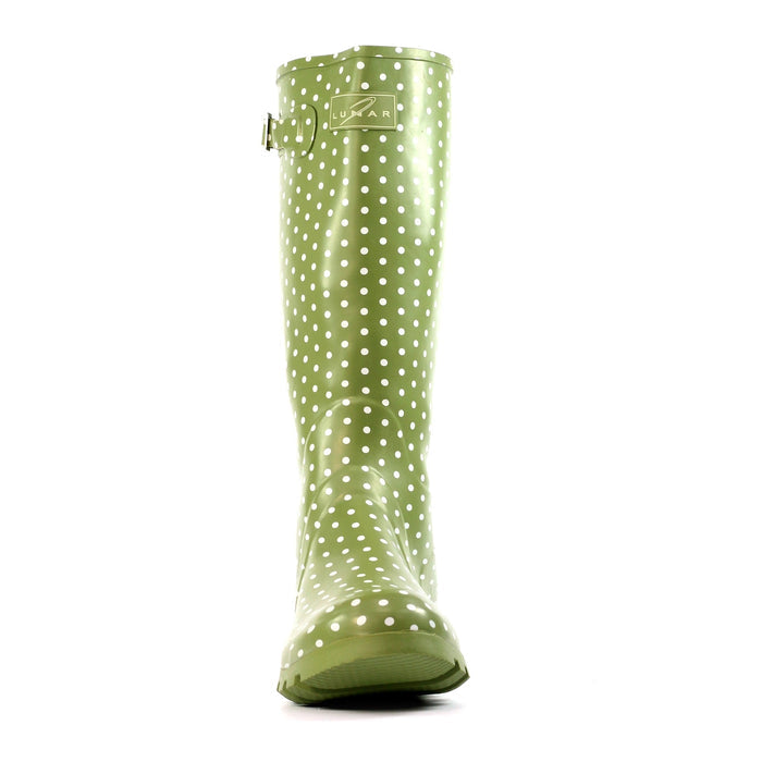 Green Rubber Spot Wellington