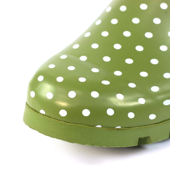 Green Rubber Spot Wellington