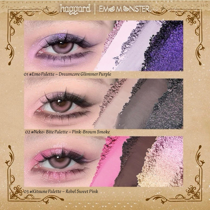 Haggard Emo Monster 4-Color Eyeshadow Palette style #02