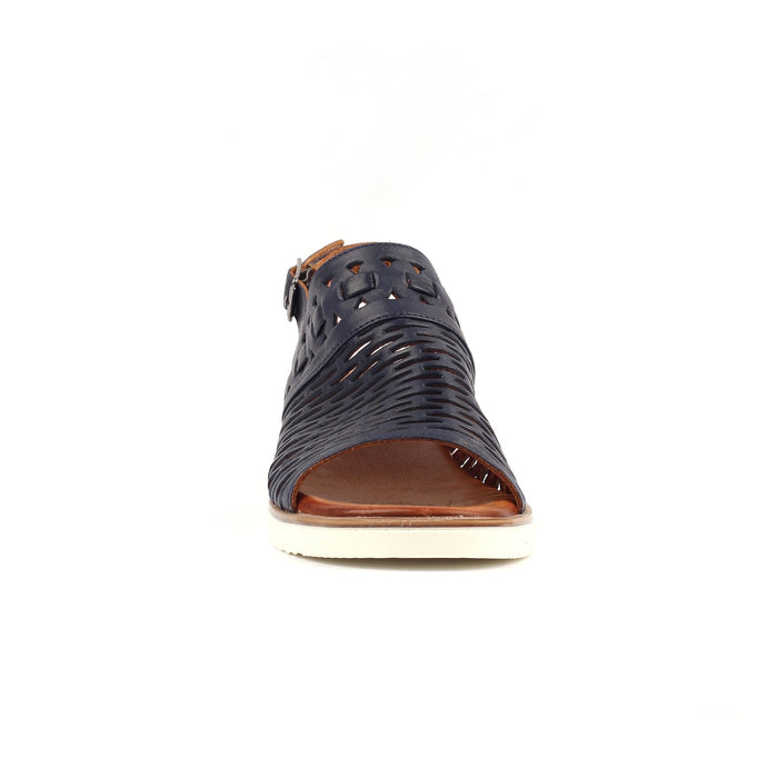 Hailey Navy Leather Sandal