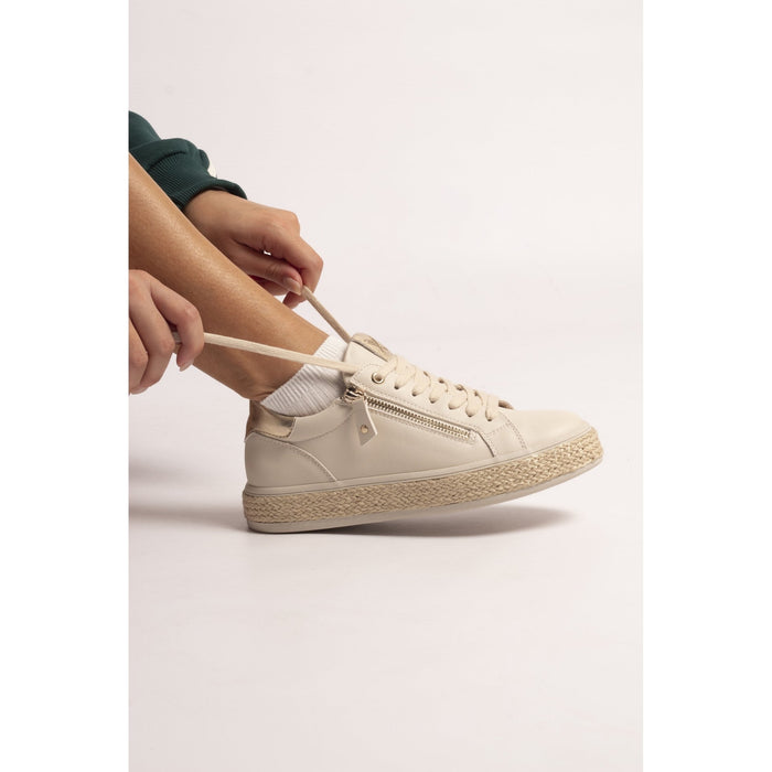 Hallie Beige Trainer
