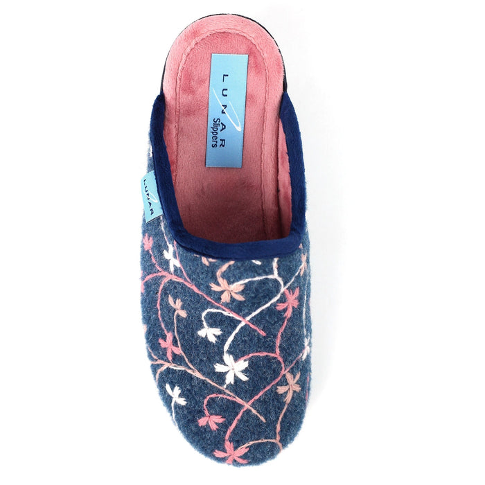 Harlow Blue Slipper