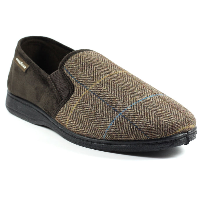 Harrison Brown Tweed Slipper