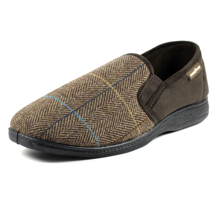Harrison Brown Tweed Slipper