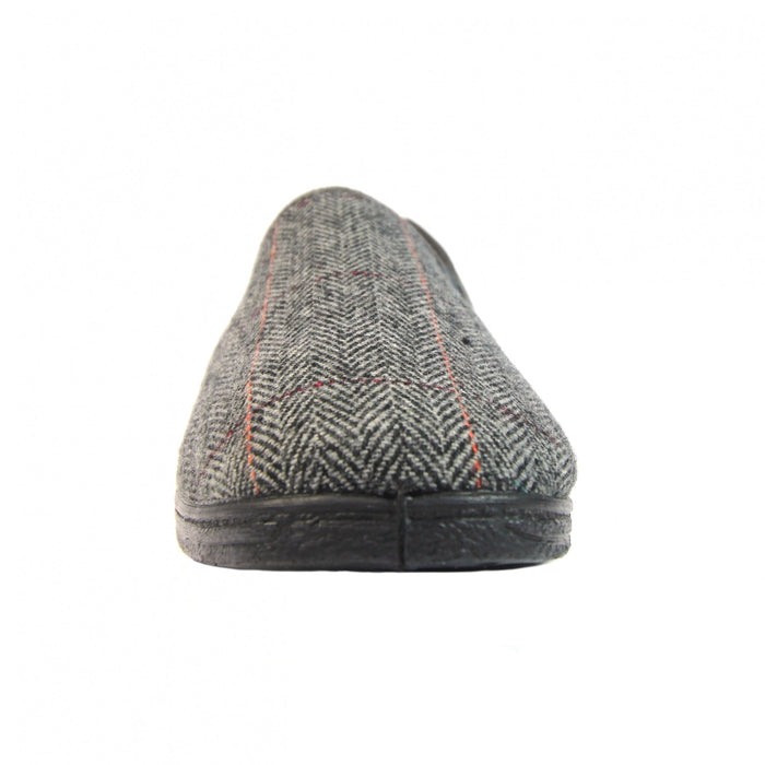 Harrison Grey Tweed Slipper