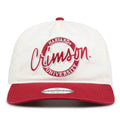 Harvard Original Circle snapback hat with embroidered school design, front view