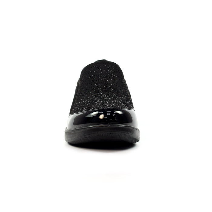 Hattie Black Wedge Shoe