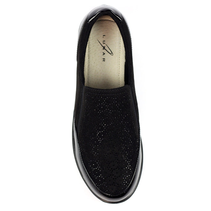 Hattie Black Wedge Shoe