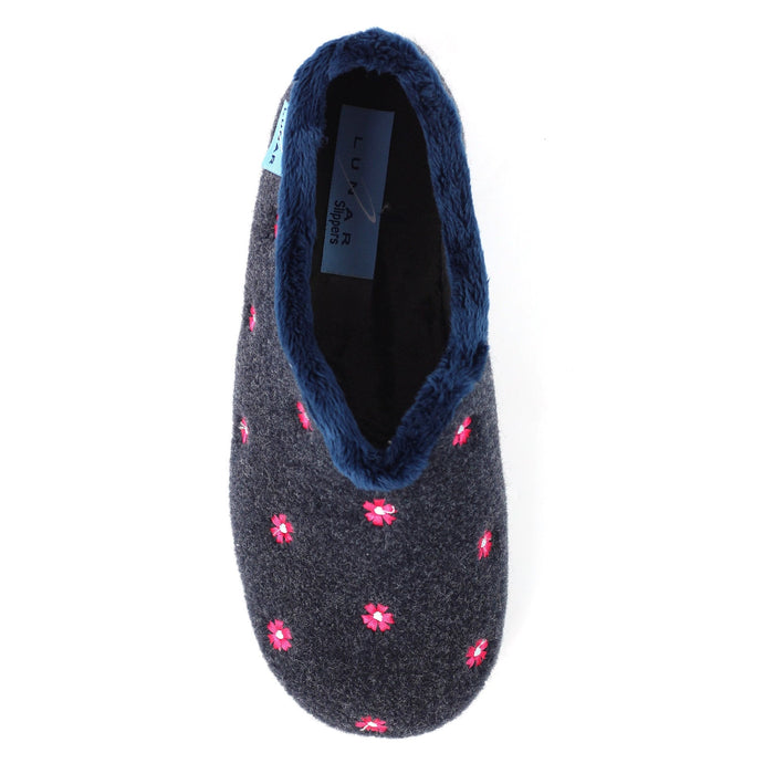 Havana Navy Slipper