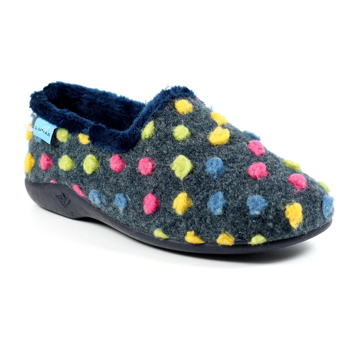 Helix Blue Polka Dot Slipper