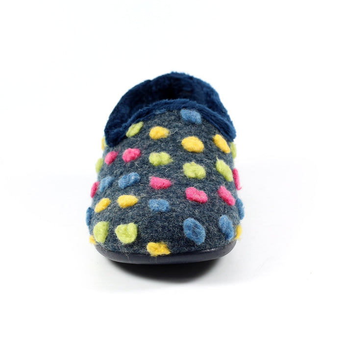 Helix Blue Polka Dot Slipper