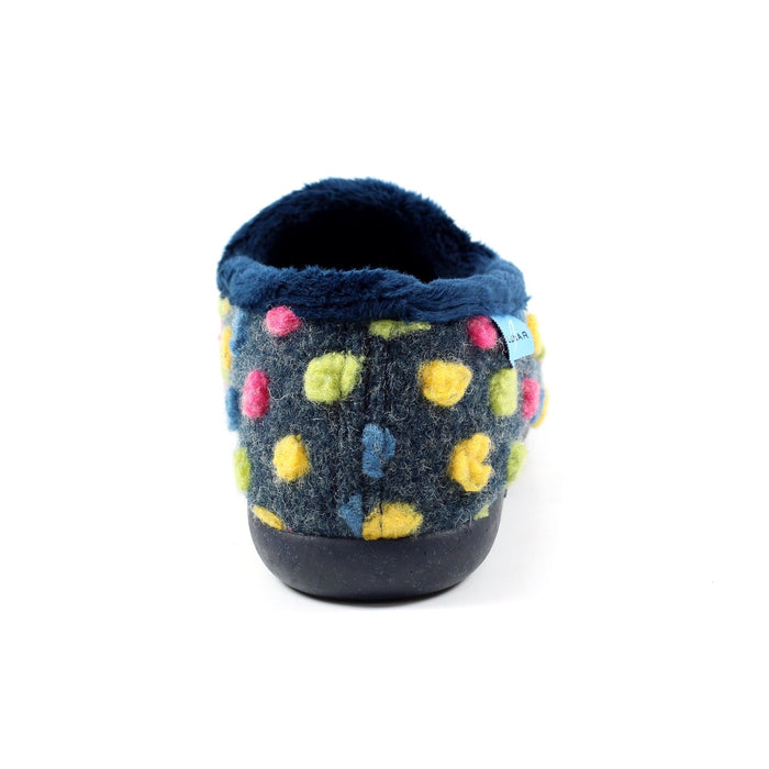 Helix Blue Polka Dot Slipper