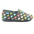 Helix Grey Polka Dot Slipper