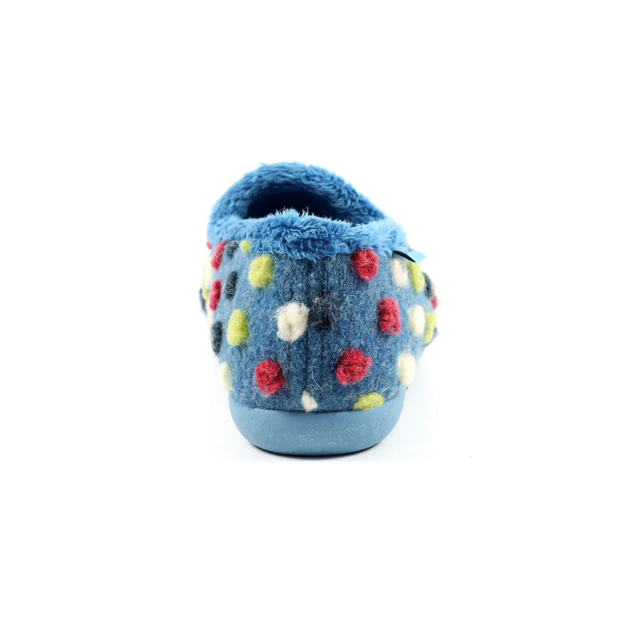 Helix Mid Blue Polka Dot Slipper
