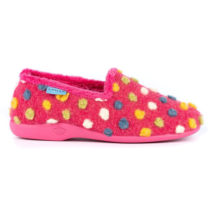 Helix Pink Polka Dot Slipper