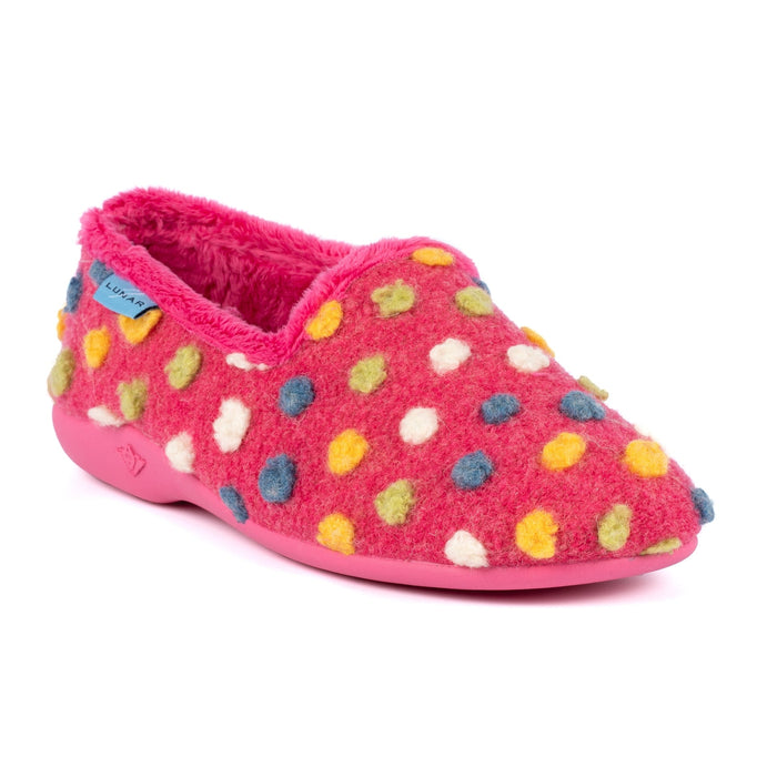 Helix Pink Polka Dot Slipper