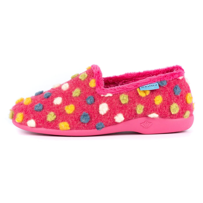 Helix Pink Polka Dot Slipper