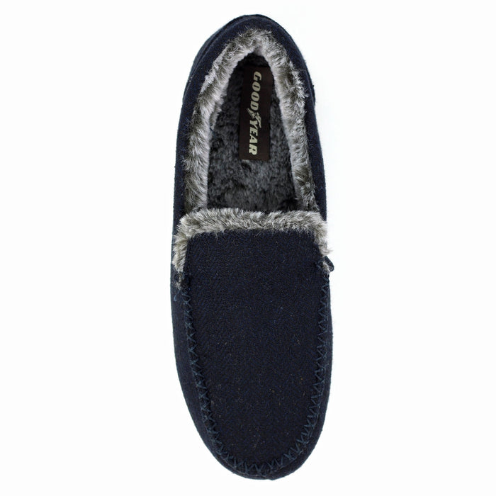 Hendrix Navy Slipper