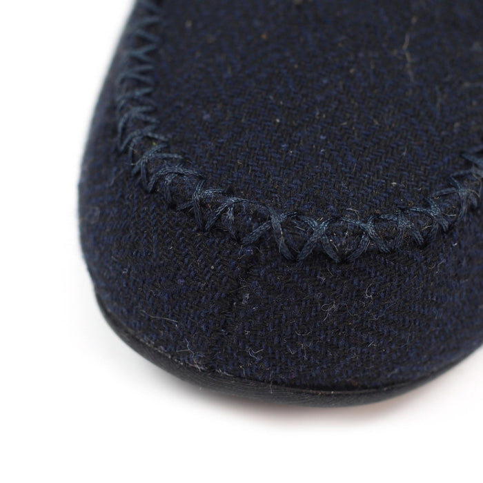 Hendrix Navy Slipper