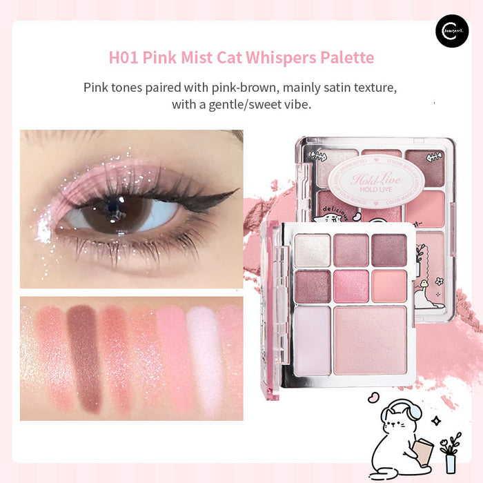 HOLD LIVE Happy Little Meow Mixed Powder Palette detail