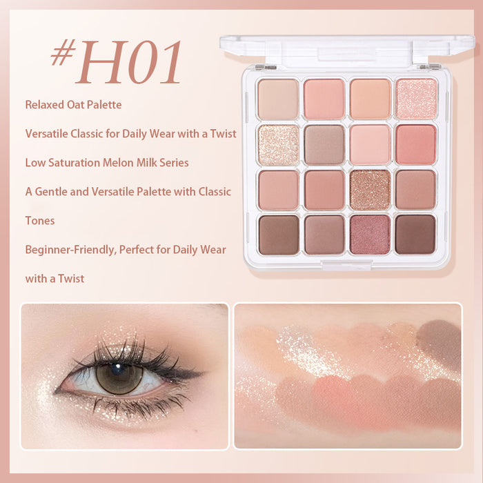HOLD LIVE Sunset Magic 16-Color Eyeshadow Palette H04