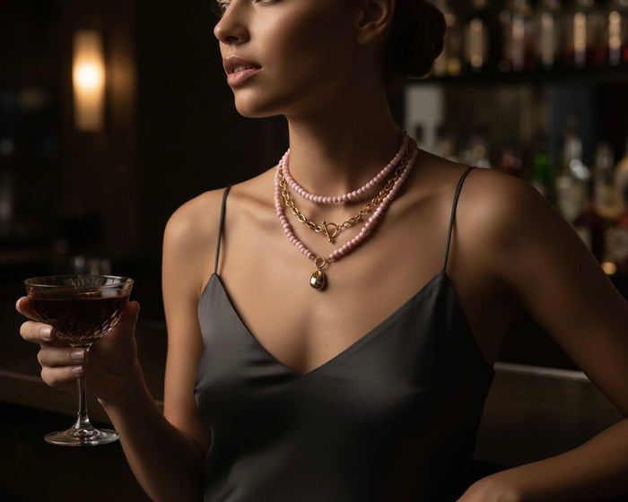 HOLD TRUE Beaded Wrap Necklace