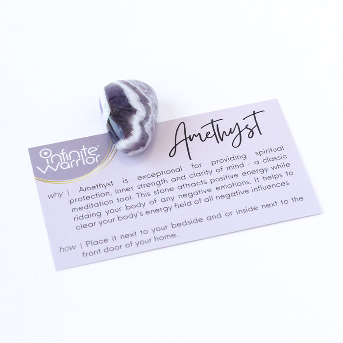 amethyst crystal pocket stone