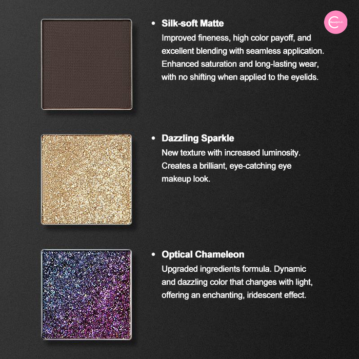 HUAXU Velveteen Series 12-Color Eyeshadow Palette (Pre-order) style #01
