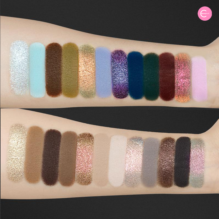 HUAXU Velveteen Series 12-Color Eyeshadow Palette (Pre-order) style #01
