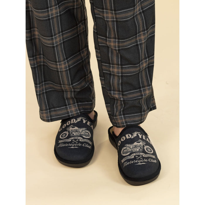 Huxley Grey Mule Slipper